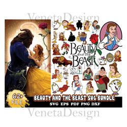 62 Files Beauty And The Beast Svg Bundle, Princess Svg