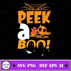 Peek-A-Boo Svg | Halloween Svg Dxf Eps Png Pdf Vector Cut Files For Cricut & Silhouette | Instant Download | Commercial