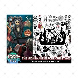 1000 The Nightmare Before Christmas Svg Bundle, Christmas Svg, Nightmare Before Svg, Jack Skellington Svg, Christmas Cli