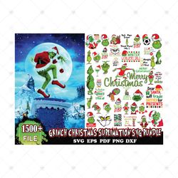 The Grinch 1500 Files Svg Bundle, Grinch Christmas Svg Bundle, Christmas Svg, Grinch Svg, Grinch Christmas Svg, Merry Ch