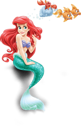 The Little Mermaid PNG, Little mermaid Clipart, Ariel Clip art, Princess clipart, princess PNG, Princess Birthday, Insta