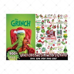 The Grinch 900 Files Svg Bundle, Grinch Christmas Svg Bundle, Christmas Svg, Grinch Svg, Grinch Christmas Svg, Merry Chr