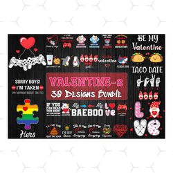 30 Designs Valentine Bundle Svg Part 2, Valentines Svg, Heart Svg, Love Svg