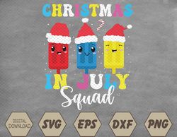 Christmas In July Squad Funny Summer Xmas Men Women Kids Svg, Eps, Png, Dxf, Digital Download