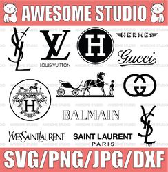 Saint Laurent Paris Bundle Svg, YSL Logo Svg , Saint Laurent Paris Svg File Cut Digital Download