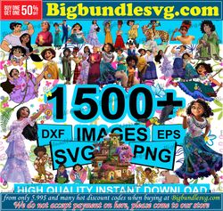 1500 Encanto Bundle Svg, Encanto Characters Svg, Encanto Svg, Encanto Cricut Svg, Disney Svg, Png Dxf Eps Digital File