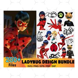 200 Tales Of Ladybug And Cat Noir Bundle Svg, Disney Svg, Ladybug Svg