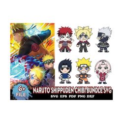 Naruto Shippuden Chibi Bundle Svg, Anime Svg