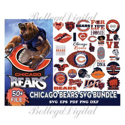 Chicago Bears Svg Bundle, Chicago Bears Logo, Football Svg, NFL Svg