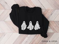 Ghost Sweatshirt, Ghost Sweater, Halloween Crewneck, Halloween Sweatshirt, Halloween Sweater, Halloween Party Shirt, Fal