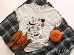 Halloween Shirt, Halloween Party Shirt, Cute Halloween T-Shirt, Halloween Shirt for Women, Fall Shirts, Pumpkin Shirt, S