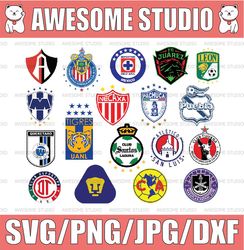 Futbol Svg, Soccer Design, Cut Files, Sports SVG Design, Cricut, Silhouette Cameo, Craft Files. 18 Mexico Design