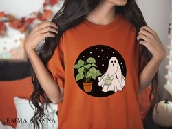 Halloween Shirt, Halloween T-Shirt, Ghost Shirt, Fall Shirt Women, Plant Shirt, Plant Lover Gift, Funny Halloween, Plant