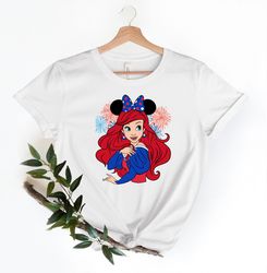 Disney Princess Ariel Independence Day Shirt, Disney Ariel U