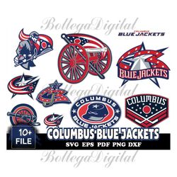 10 FILE Columbus Blue Jackets Svg Bundle