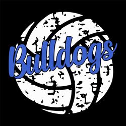 Bull dog Volleyball Svg, Distressed Grunge, Ball svg, Bulldogs svg, Cricut Cut Files , Silhouette