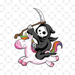 Unicorn With Death SVG, Halloween SVG, Unicorn SVG, Death SVG