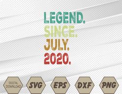 Kids 3 Years Old Legend Since July 2020 3rd Birthday Svg, Eps, Png, Dxf, Digital Download
