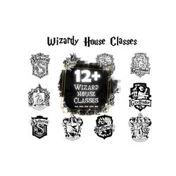 Instant digital Download  SVG, PNG for Cricut, Clipart, Decal, Sublimation or HTV Projects  Wizard School Badge Logo Cr