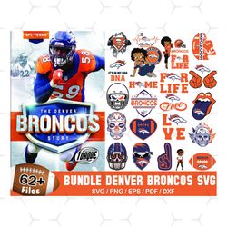 62 Designs Denver Broncos Football Svg Bundle, Broncos Logo Svg