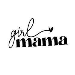 Girl Mama Sihouette Svg, Mothers Day Svg, Daughter And Mom Svg