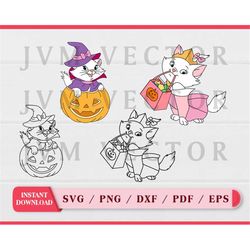 Halloween Cat SVG, clipart, digital file