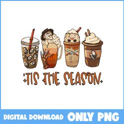 Tis The Season Png, Coffee Halloween Png, Retro Halloween Png, Halloween Png, Cartoon Png, Png Digital File