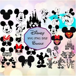 80 SVG PNG and DXf Instant Digital Download Bundle for Cricut or Silhouette MickeyMinnie svg Disneyland Svg Monogram Svg