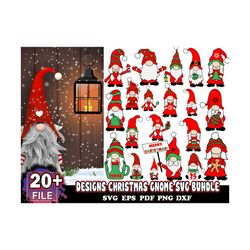 20 Designs Christmas Gnome Svg Bundle, ChristmasSvg, Xmas Svg, Merry Christmas Svg, Gnome Svg, Christmas Svg Files For c
