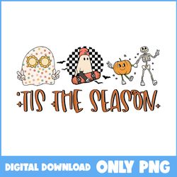 Tis The Season Png, Coffee Halloween Png, Ghost And Pumpkin Png, Retro Halloween Png, Halloween Png, Cartoon Png