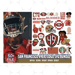 San Francisco 49ers Logo Svg Bundle, 49ers Logo Svg, NFL Svg, Football