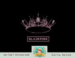 Official BLACKPINK The Album Crown Black png, sublimation copy