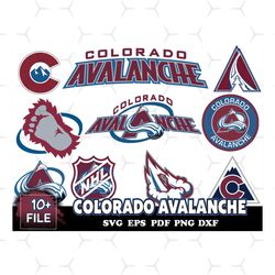 10 FILE Colorado Avalanche Svg Bundle