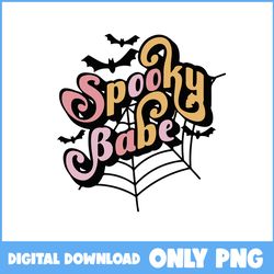 Spooky Babe Png, Spooky Babe Bat Png, Retro Halloween Png, Halloween Png, Cartoon Png, Png Digital FIle