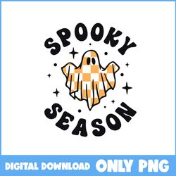 Spooky Season Png, Spooky Season Ghost Png, Retro Halloween Png, Halloween Png, Cartoon Png, Png Digital File