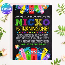 Colorcrew crayon invitation, Colorcrew invitation, crayon invitation, Colorcrew Birthday, crayon Birthday, crayon party