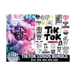 1100 Tiktok Logos Bundle, Trending Svg, Tiktok Svg