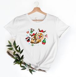 Disney Chip And Dale Christmas T-shirt, Cute Christmas Coupl