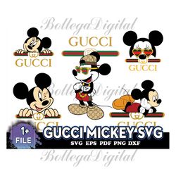 Gucci Mickey Svg, Gucci Logo Svg, Disney Mickey Svg, logos Svg