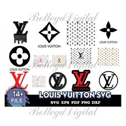 Louis Vuitton Svg, LV Bundle, Brand Logo Svg, Louis Vuitton Pattern, Cricut File