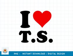 red heart i love ts png, sublimation copy