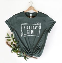 Leopard Birthday Girl Shirt, Birthday Animal Print Shirt