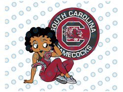Betty Boop With South Carolina Gamecocks PNG File, NCAA png, Sublimation ready, Sublimation design download