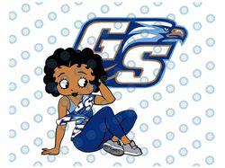 Betty Boop With Georgia Southern PNG File, NCAA png, Sublimation ready, Sublimation design download