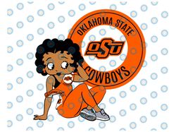 Betty Boop With Oklahoma State PNG File, NCAA png, Sublimation ready, Sublimation design download