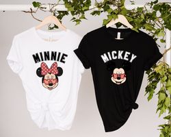 Retro Mickey and Minnie Shirt, Disney Couple Shirt, Vintage