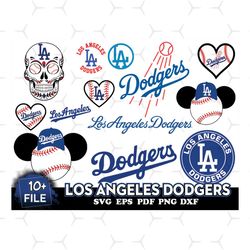 10 FILE Los Angeles Dodgers Svg Bundle