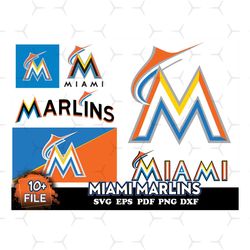 10 FILE Miami Marlins Svg Bundle