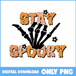 Stay Spooky Png, Spooky Vibes Png, Retro Halloween Png, Halloween Png, Cartoon Png, Png File