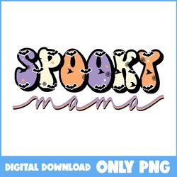 Spooky Mama Png, Bat Png. Cute Ghost Png, Ghost Png, Retro Halloween Png, Halloween Png, Cartoon Png, Png FIle